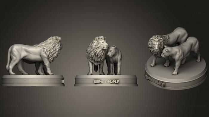 3D model Lion Couple (STL)